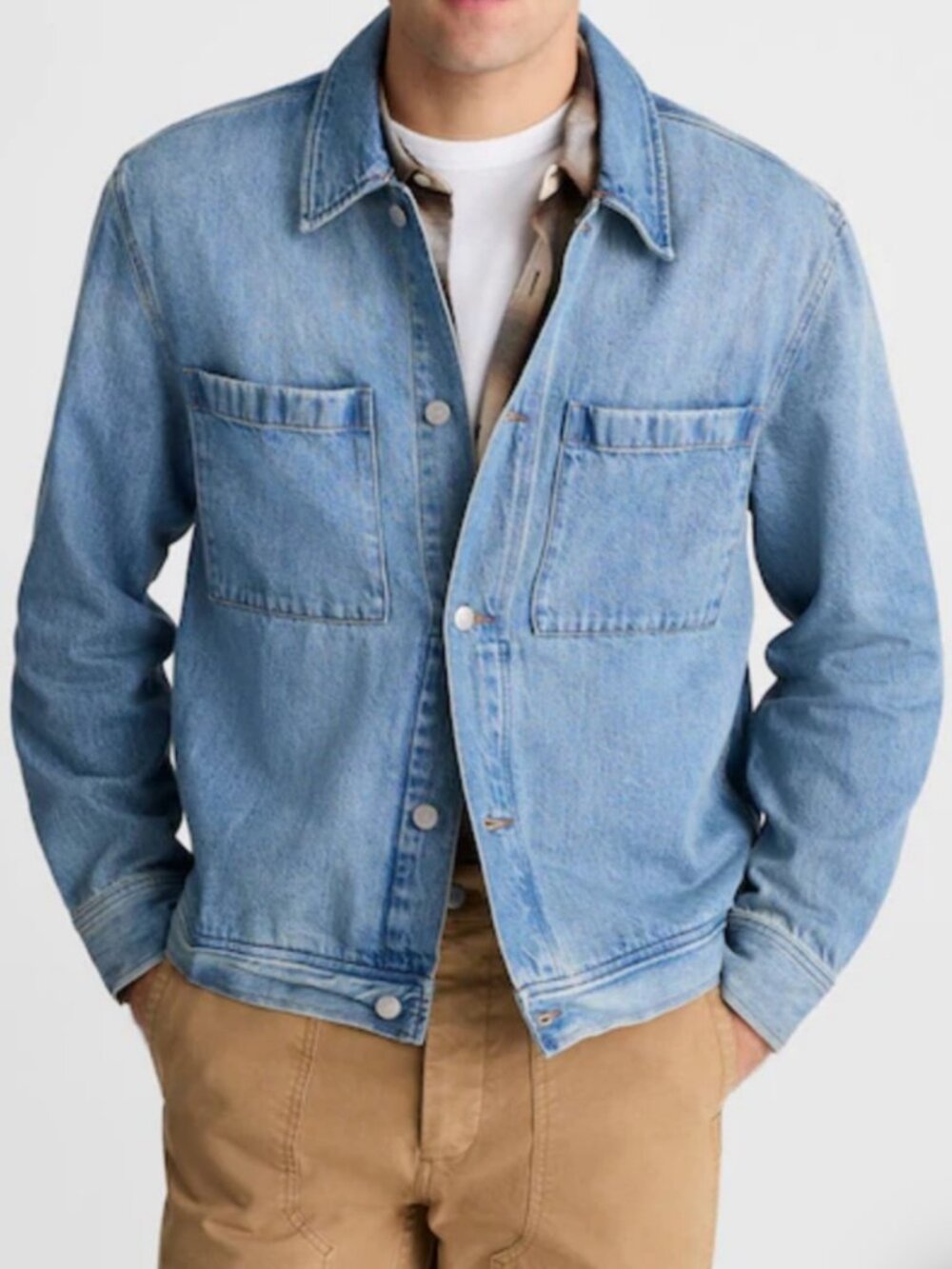 Madewell Denim Shirt Jacket in Jamestown Wash